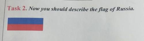 описать флаг Россиина английском​