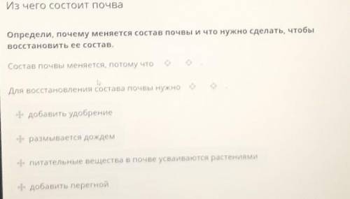 Определите Почему меняется состав почвы и что нужно сделать чтобы восстановить её состав дичь-БАН ​