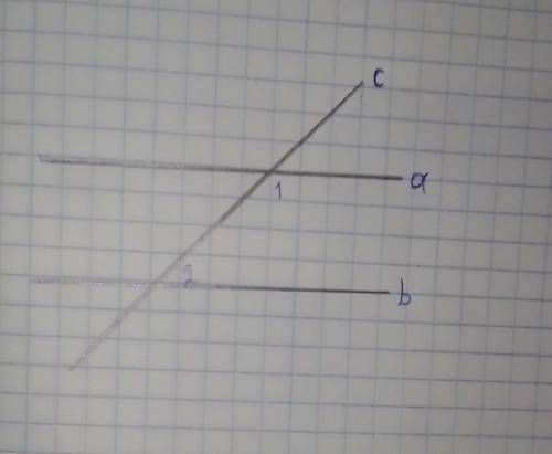 Дано: a // b, c - секущая Угол 1 + угол 2 = 100°Найти: все образованные углы​