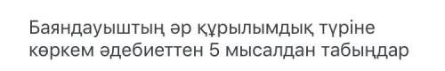 Найдите в литературе 5 примеров для каждого структурного типа динамика.