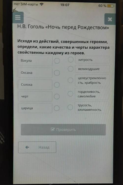 исходя из действий совершенных героями отрезали Какие качества и черты характера совершенные каждому