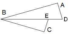 Дано, що BD — бісектриса кута CBA. BA⊥DAіCB⊥EC Обчисли EB, якщо DA= 9 см, BA= 12 см, EC= 4,5 см.