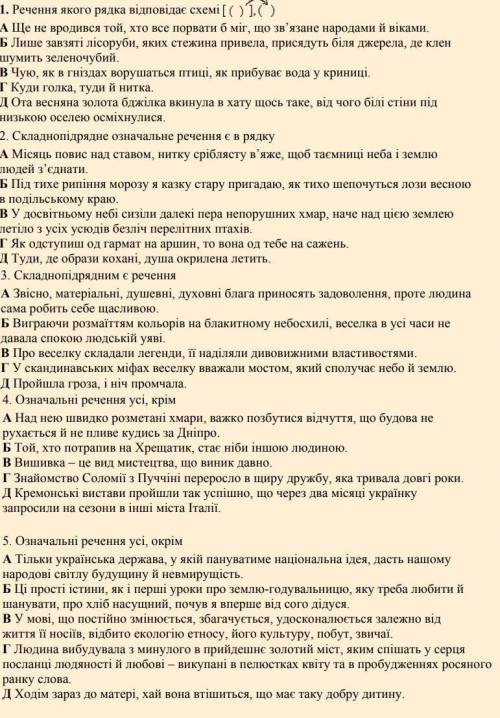 ребята, кто силён в складнопідрядних реченнях и схемах я просто нуб в этом деле) ​