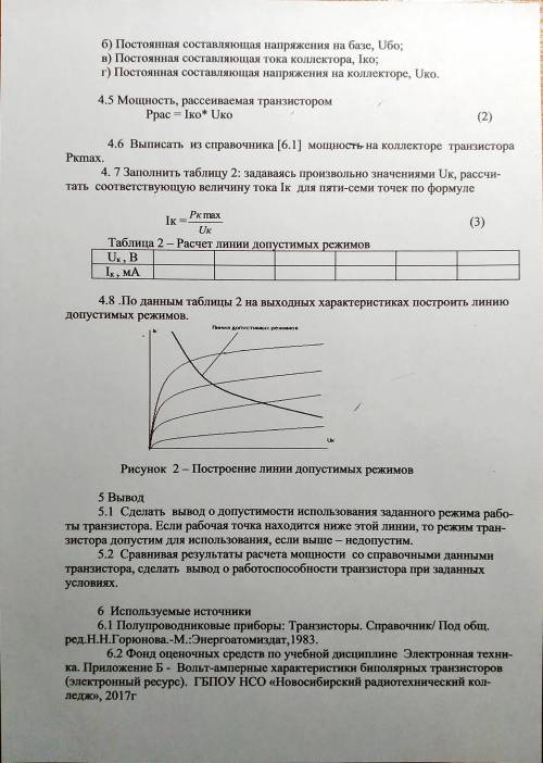 Все данные даны в таблице номер 1 Тип транзистора ТГ403Г