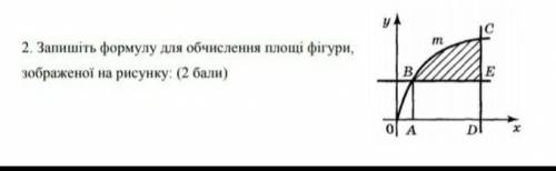 Запишите формулу для обчисления площади фигуры на рисунку