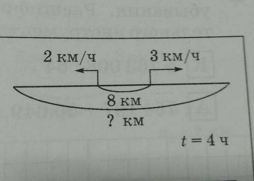 2 км/ч3 км/ч8 км2 кмt = 4 ч​