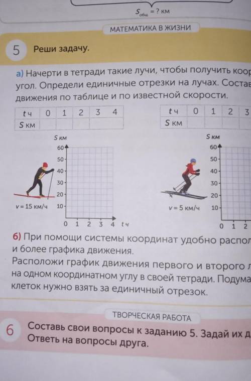 ТВОРЧЕСКАЯ РАБОТАСоставь свои вопросы к заданию 5 Задай их другответы на вопросы друга.​