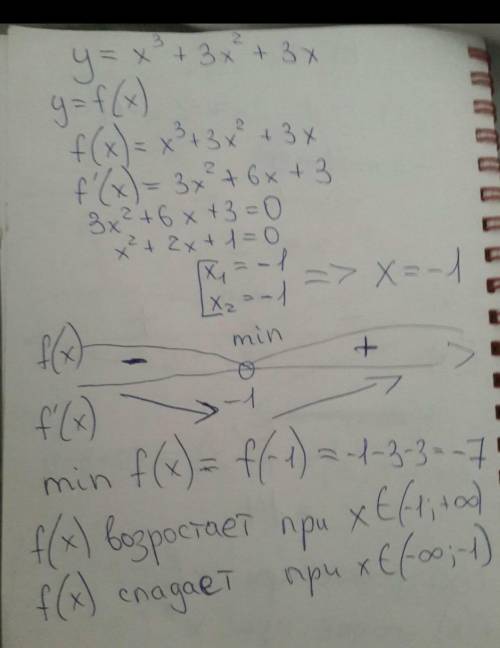 5. Найдите промежутки возрастания и убывания функции у = х^2 + 3х – 4 6. Исследовать на монотонность