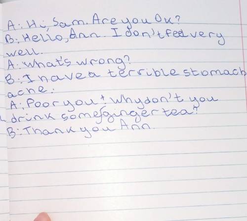 Xt. Speaking7 a) 6.2.5.1 What's wrong with Sam?What does Ann advise him to do?Listen and read to fin