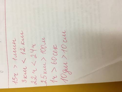 . Сравни 15 ч…. 1 мин 3 км… 12 км 22 ч…. 24 ч 25 км …100м 1 ч…. 60 сек. 10дм …. 10 см