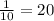 \frac{1}{10} = 20