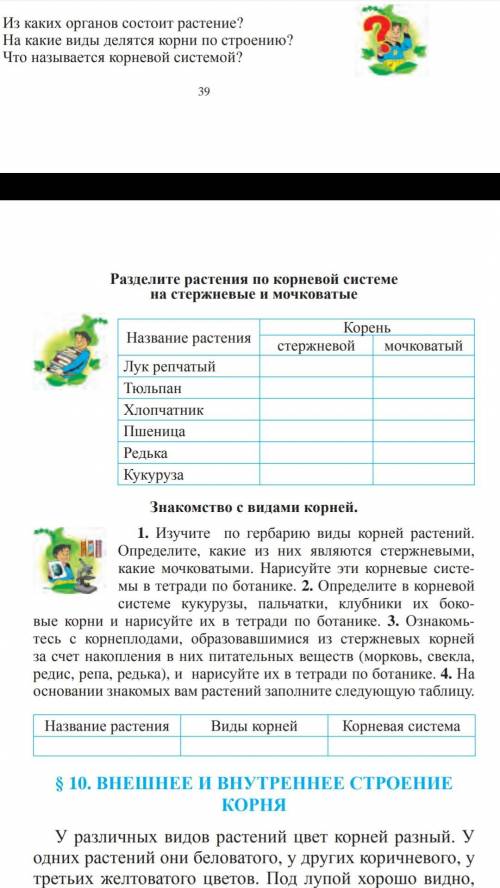 по биологии ставлю 5 звёзд и там нужно заполнить два столбика