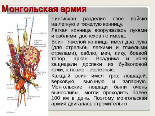 Как Чингисхан разделил свою армию. в крации​