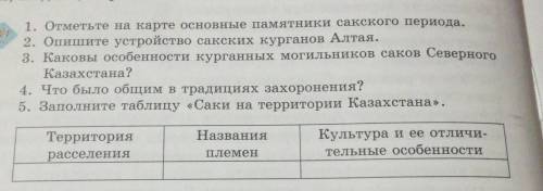 Отметьте на карте основные памятники советского периода Опишите устройство сакских Курганов Алтая Ка