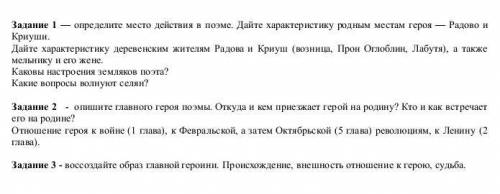 нужно в течении 20-ти минут! ПОЭМА НАЗЫВАЕТСЯ АННА СНЕГИНА.​