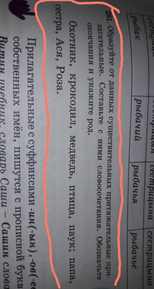 Упражнение 281 страница 151. Образуйте от данных существительных притяжательные прилагательные ​