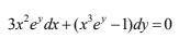 Find the general solution of the complete differential equation.