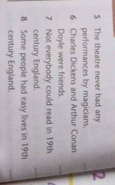 5 The theatre never had any * Comperformances by magicians.simple6 Charles Dickens and Arthur ConanD