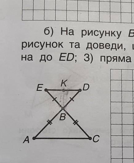 7класс а) На основі BC рівнобедреного трикутника ABC позначено точкимі N так, що BM = CN. Доведи, що