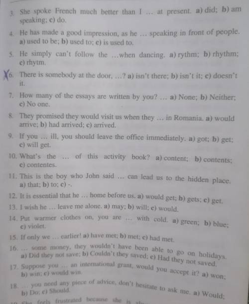 Choose the right answers only ,not whole question !