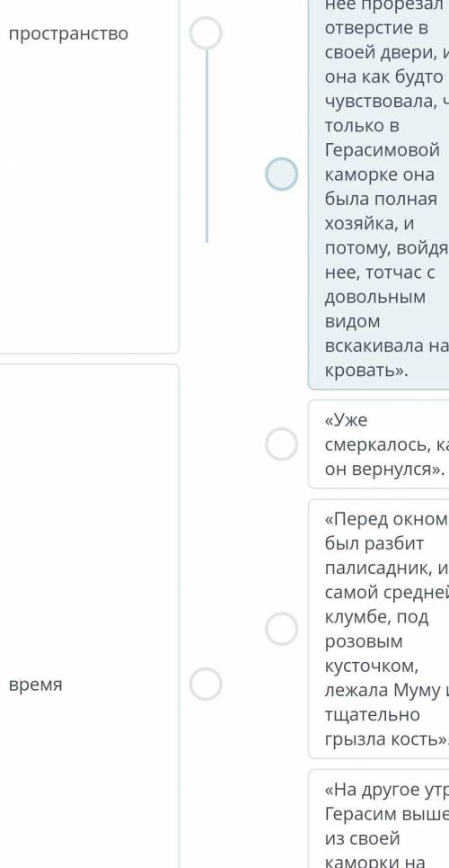 Художественное пространство и время в рассказе И.С. Тургенева «Муму»​