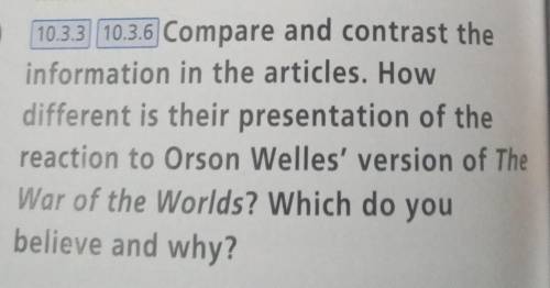 Compare and contrast the information in the articles. Howdifferent is their presentation of thereact