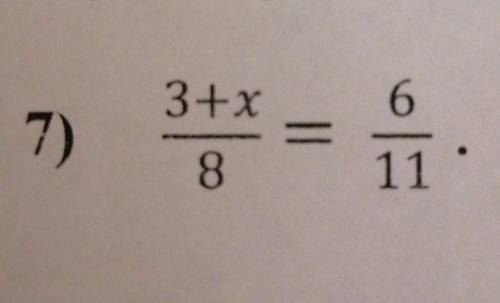 3+x/8 = 6/11 решить, очень ​