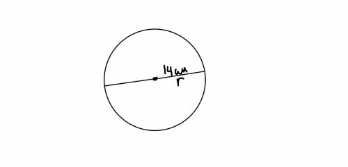 Якщо радіус кола 14 см , то його діаметера)28см б)87,92см в)7см г)14см​