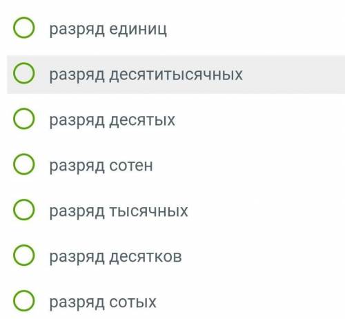 Дана десятичная дробь 382, 40157 какому разряду соответствует цифра 5?​