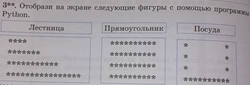 СДЕЛАЙТЕ ВСЕ ТРИ В ПАЙТОНЕ кто ответит не по вопросу бан