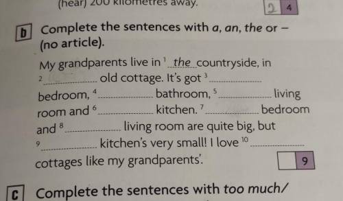 Complete the sentences with a, an, the or - (no article).​