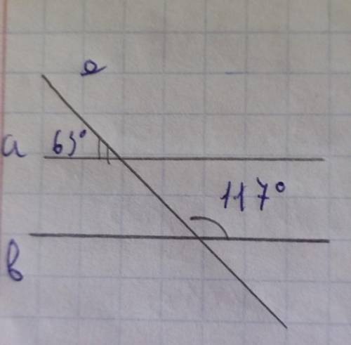 Дано: угол 1=63°, угол 2=117°Доказать: A II B​