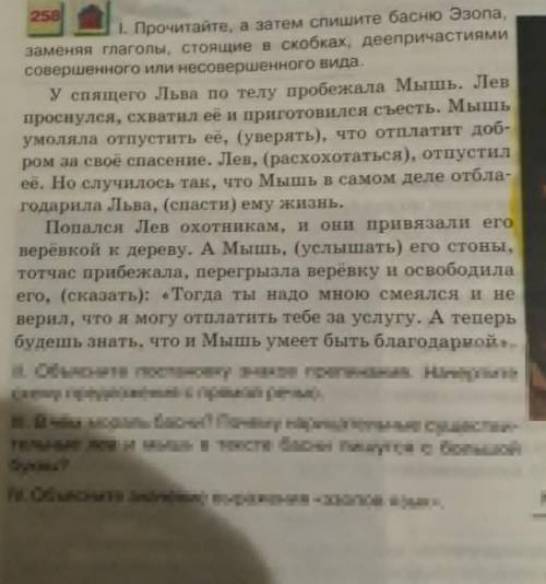 русский язык 7 класс 2007 год упражнение 258​ все задания