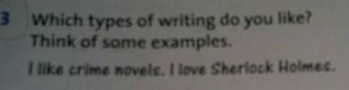 3.Which types of writing do you like?Think of some examples​