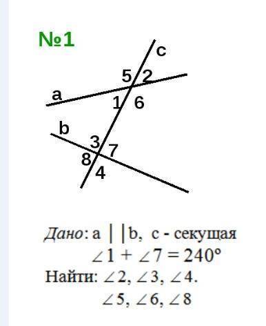 Геометрия, 7 класс, параллели,