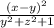 \frac{ {(x - y)}^{2} }{ {y}^{2} + {z}^{2} + 1 }