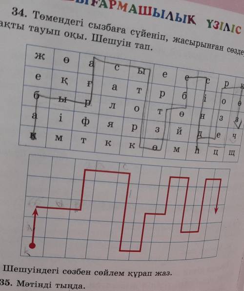 Мынау шешуіндегі сөзбен сөйлем құрап жазу керек