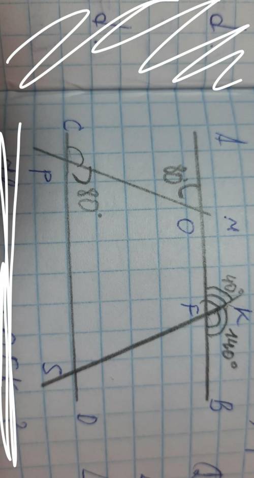 Дано: угол AOP=80° угол OPS=80° угол FSP=40° Найти: угол CPO ​