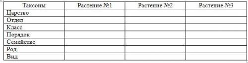 Нужно заполнить таблицу :>Растения : Луговик дерновидный,Нивяник махровый,Плаун-баранец