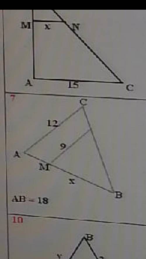 Треугольники ABC и MBD , AC =12;MD=9;AB =18 док-ать , что треугольники подобны и найти X