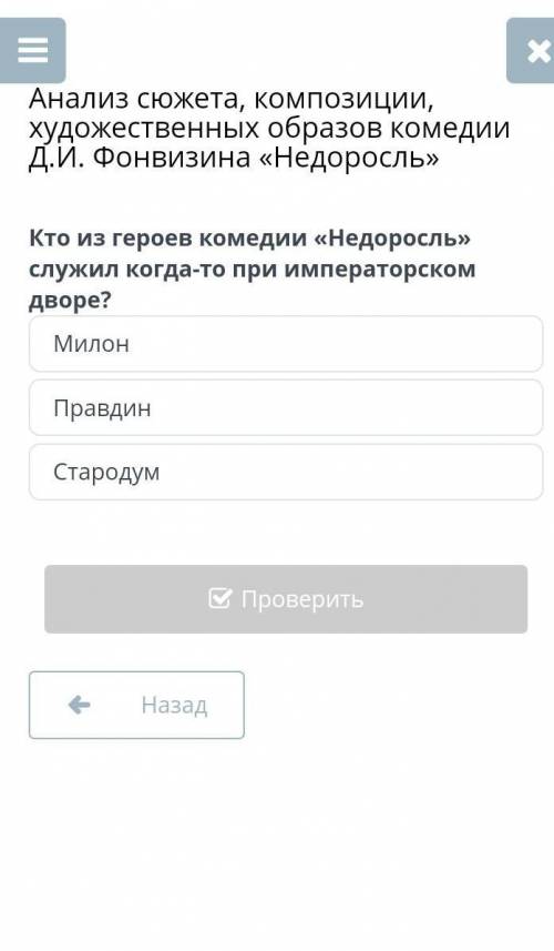 Анализ сюжета, композиции, художественных образов комедии Д.И. Фонвизина «Недоросль» Кто из героев к