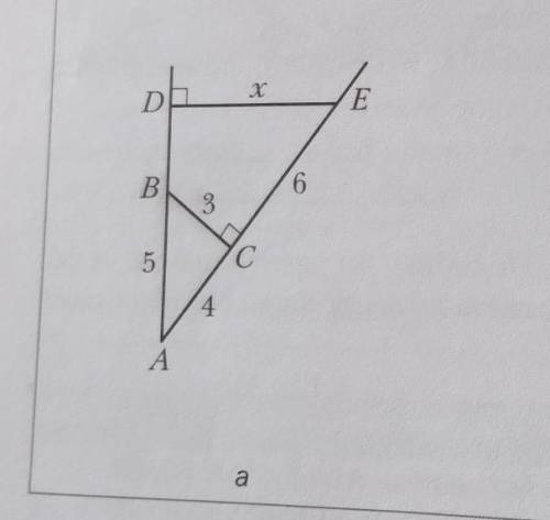 Найди х при известных данных. Нужно использовать свойства подобных треугольников и решать с пропорци