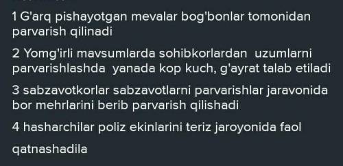 2- mashq. Birinchi ustundagi so'zlarni ikkinchi us- tundagi so'zlarga bog'lab, gaplar tuzing va koʻc