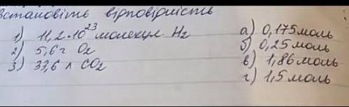 Встановіть відповідність. ​