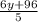 \frac{6y+96}{5}