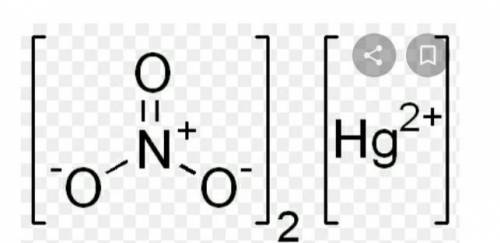 Запишите формулу : нитрит ртути(2)