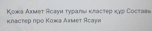 Қожа Ахмет Ясауи туралы кластер құр Составькластер про Кожа Ахмет Ясауи​