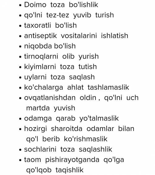 BALIQ SKELETI texnologiyasi qo'llab, shaxsiy va umumiy gigiyena qoidalariga nimalar kirishini ko'r