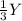 \frac{1}{3} Y