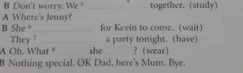 Put the verbs in brackets in the present Continuous.​